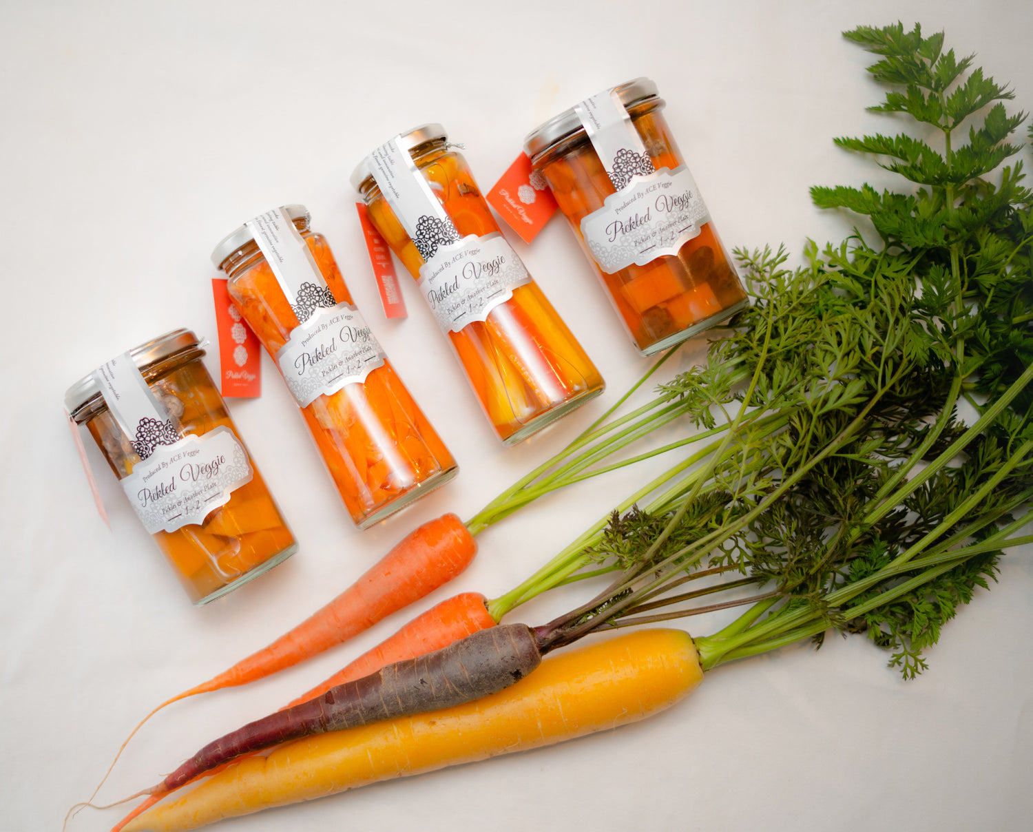 オーガニック調味料だけで作るピクルス 葉付き人参 にんじん エースベジー